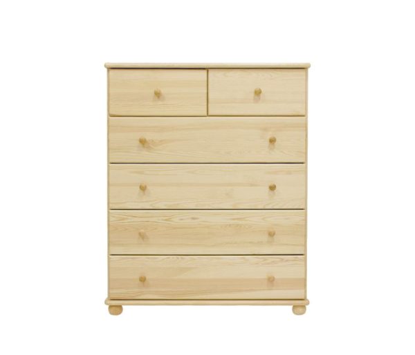 Komoda z masívu D+6 šuflov
